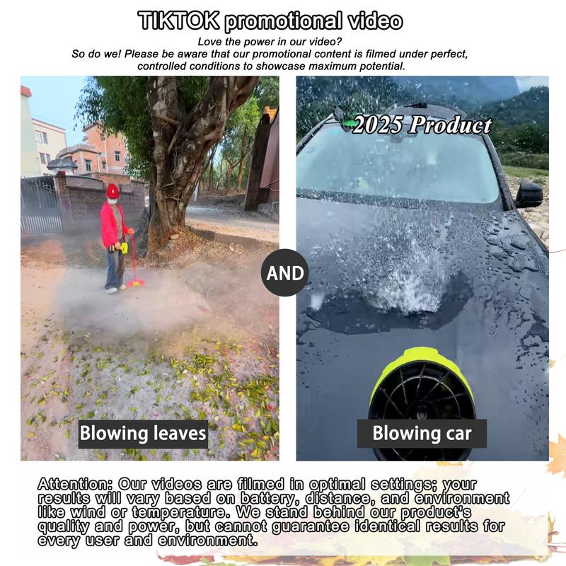 SEESE Turbojet Hair Dryer, Car Wash Dryer, Handheld Snow Blower, Cordless Turbo-Powered Dust Remover, Garden Maintenance
